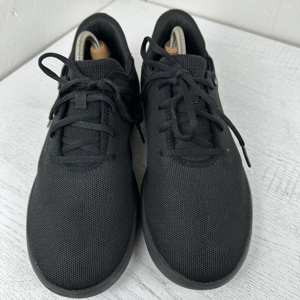 Kizik Madrid Men's 12 Eco Knit All Black Slip In‎ Hands Free Sneakers Shoes